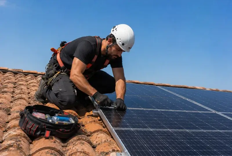Maintenance et monitoring de panneaux solaires à Herzeele
